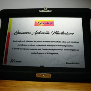 Placa de Homenagem 20