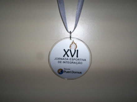 Medalha de Prata em Acrílico  MD 02