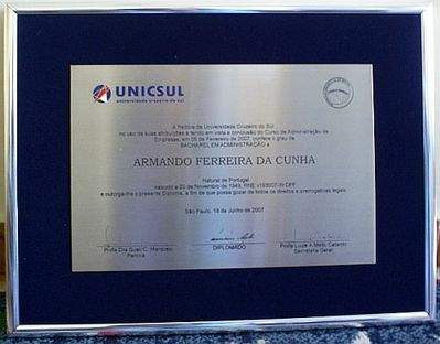 Placa de Homenagem 13