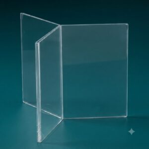 Display Porta Folhetos Em Acrílico Modelo Triplo