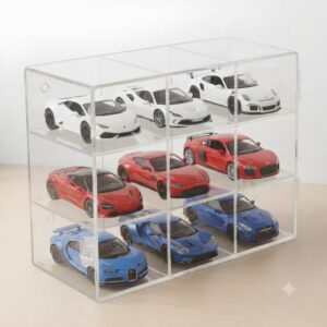 Expositor Em Acrílico Para 12 Carrinhos