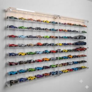 Expositor Em Acrílico Para 96 Carrinhos