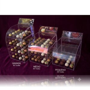 Expositor Para Doces Modelo VTD04 - Vitrine Em Acrílico