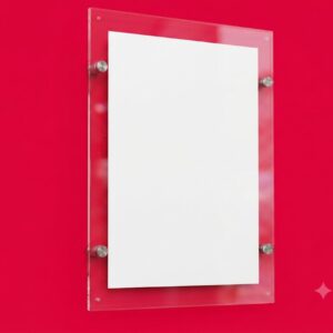 PAINEL EM ACRÍLICO Modelo PN01 - Placa Simples com aplicação de adesivo ou gravação