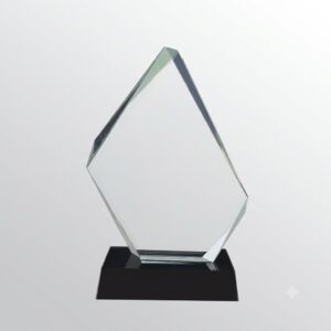 Troféu em Acrilico Modelo Diamante com lapidação nas Bordas - TF04