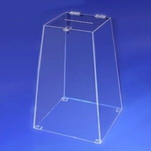 Urna Em Acrílico Modelo Trapézio Com 35 Cm de Altura - UN06